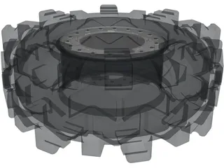 Interco TSL SX on Beadlock Wheel 3D Model