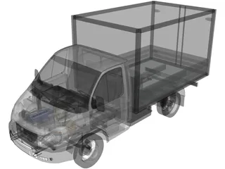 Gaz 3302-14 Gazel 3D Model