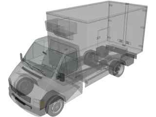 Volkswagen LT Refrigerator 3D Model