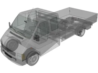 Volkswagen LT Truck Double Cab 3D Model
