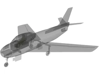 F-86 Sabre 3D Model