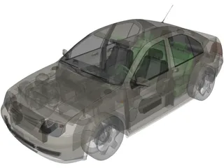 Volkswagen Bora 3D Model