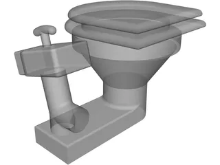 Marine Toilet 3D Model