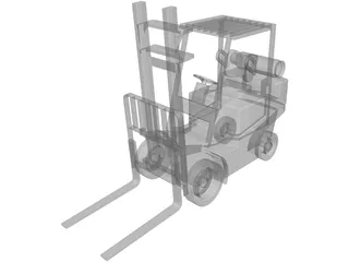 Forklift Clark 3D Model