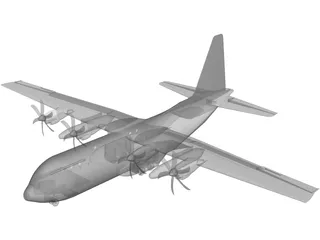 Lockheed C-130 Hercules 3D Model