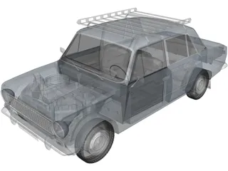 VAZ 21012 3D Model