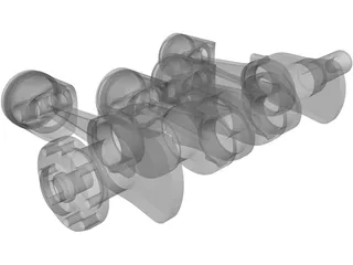 Crankshaft Alfa Romeo 3D Model