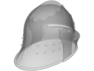 Helmet Italian Sallet 3D Model