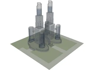 Mega Trade Center 3D Model
