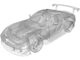 Mazda RX-7-FD3S 3D Model