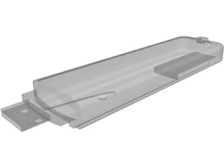 USB Flash Drive 3D Model