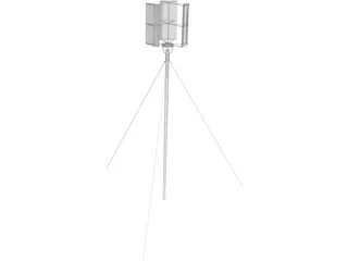 Vertical Axis Wind Turbine 3D Model