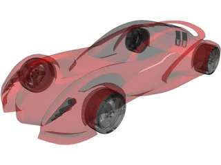 Super Car Concept 3D Model