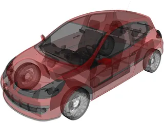 Renault Clio 3D Model