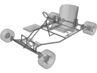 Racing Kart 3D Model