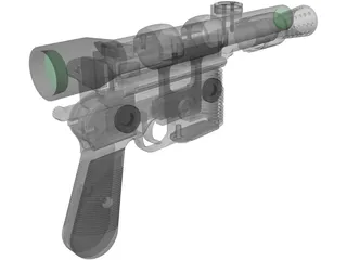 Star Wars DL-44 Blaster 3D Model