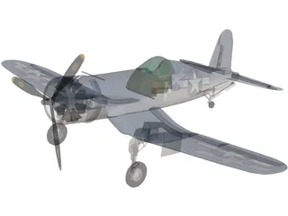 F4U Corsair 3D Model