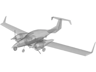 Diamond DA42 Twin Star 3D Model