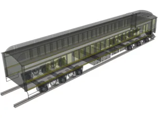 Canadian Parlor Car 3D Model