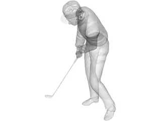 Golf Player 3D Model