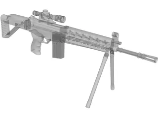 Sniper Rifle 3D Model