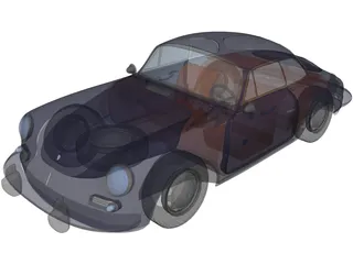 Porsche 356 (1965) 3D Model