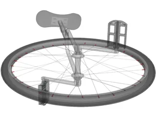 Unicycle 3D Model