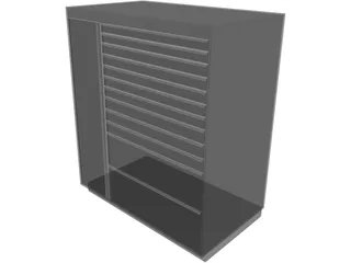 Garage Tool Chest Large 3D Model