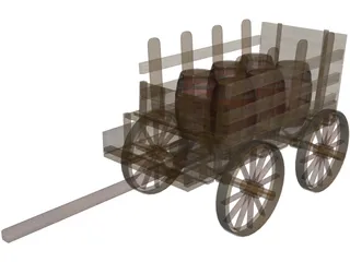 Cart of Barn 3D Model