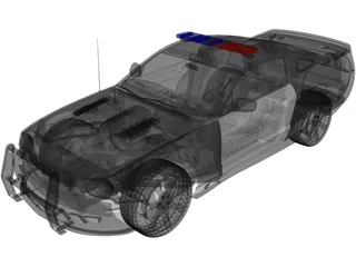 Ford Mustang Saleen Barricade 3D Model