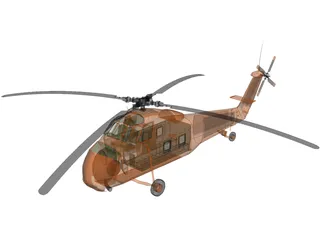 Sikorsky HUS-1 Seahorse 3D Model