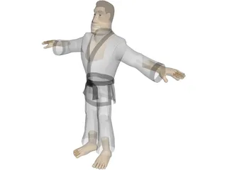 Martial Artist 3D Model