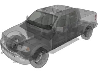 Ford F-150 Crew Cab (2006) 3D Model