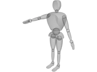 Anthropomorphic Man 3D Model