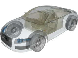 Audi Nuvolari Quattro Concept 3D Model