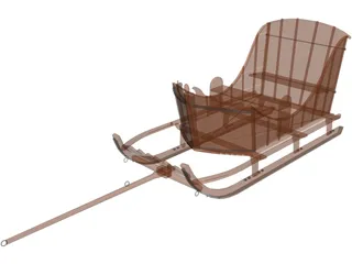 American Sleigh 3D Model