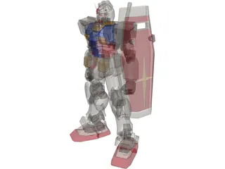 Gundam rx78 3D Model