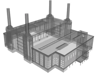 Battersea Power Station 3D Model
