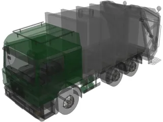 Volvo TH5 Garbage Truck 3D Model