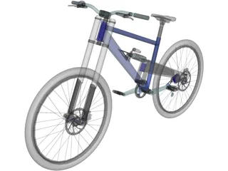 Bicycle Professional Downhill 3D Model