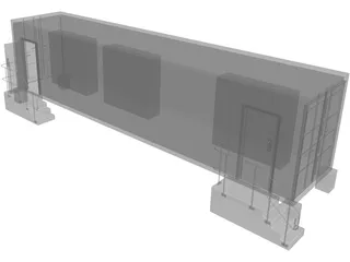 Shipping Container 40 foot 3D Model