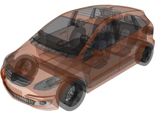 Mercedes-Benz B-class (2006) 3D Model