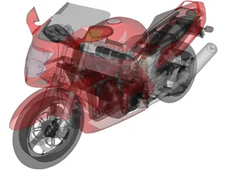 Honda CBR1100XX 3D Model