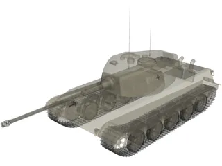 Tiger II King Tiger 3D Model