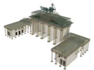 Brandenburg Gate Berlin 3D Model