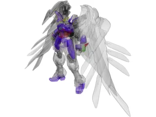 Gundam Wing Zero 3D Model