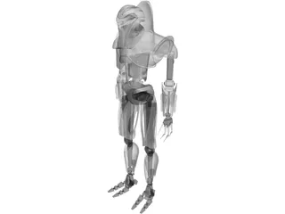 Vipers Battlestar Armored Robot 3D Model