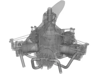 Sternmotor Engine 3D Model