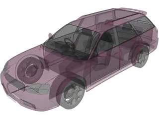 Subaru Legacy Station Wagon (1998) 3D Model