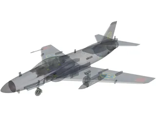 SAAB J-32E Lansen 3D Model